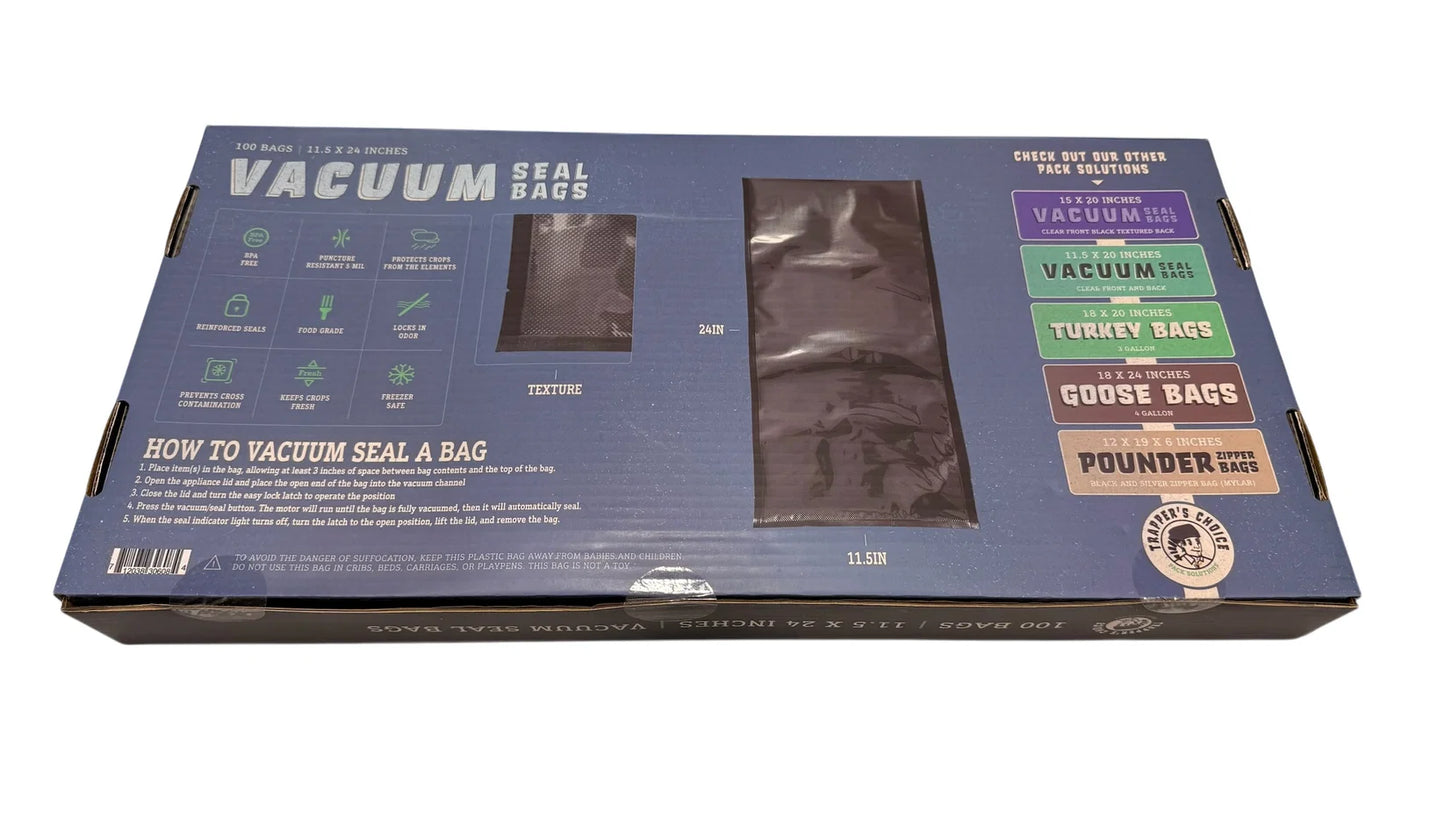 Trappers Choice - 15 X 20 Pre Cut Vacuum Seal Bag