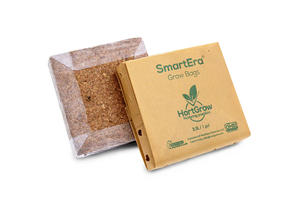 SmartEra Grow Bags with a brown mesh on a white background