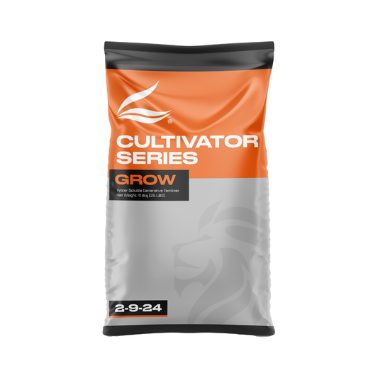 Advanced Nutrients Cultivator Series Grow commercial base nutrient system black bottle white background